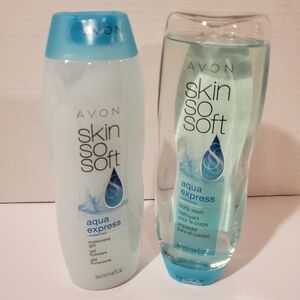 Skin So Soft Aqua Express Body Wash and Moisturizing Gel Set